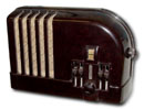 Airline Radio model 62-351, brown bakelite, pushbuttons
