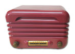 Airline Radio 93BR423, 04BR423, red enameled bakelite