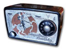 Arvin Radio Phonograph model 441T Hopalong Cassidy, metal body, 1950