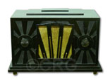 Automatic Radio Corp model Tom Thumb Jr, sun ray etchings, bakelite, 1935
