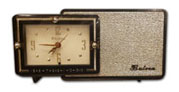 Bulova clock radio model 100, teal