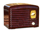Detrola Radio model Jr, brown bakelite midget, 1938