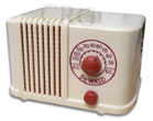 Dewald Radio model B401, white plaskon midget