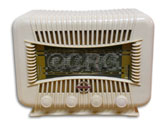 Ducretet Thomson Radio model L524, large white plaskon, 1955, French