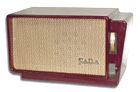 Fada Radio model 660 with maroon cabinet, 1951
