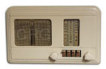 Gilfillan Radio with white plaskon cabinet