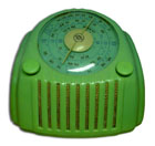 Healing Radio model Golden Voice 403e Moderne, green plaskon, Australian