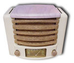 IRC International Radio Corp Kadette Classic with lavender top and grill