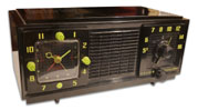 Philco Radio model B710 clock radio, black