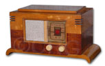 Philco Radio model PT-61 Pagoda, wood table radio