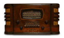 Phonola Dominion Electrohome Radio model 8A63X wood radio, magic eye tuning tube, pushbuttons