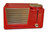 RCA 6X8B red atomic radio, 1955