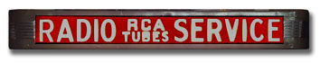 RCA Tubes and Service dealer light