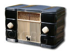 Remler Scottie Radio model 49, black and white plaskon