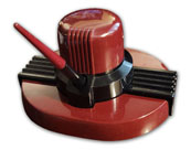 Sengbusch art deco, red & black bakelite inkwell