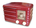 Sentinel Radio model 309R, red plaskon bakelite