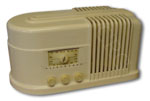 Silvertone Radio model 4770, white plaskon, 1937