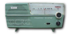 Channel Master Radio model 6511, transistor, green cabinet, 60s, Japanese