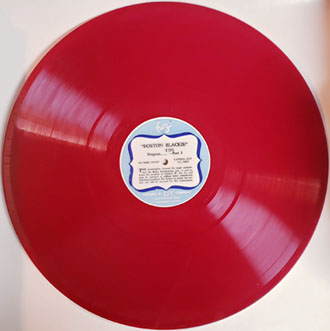 Red Vinyl Boston Blackie Transcription record