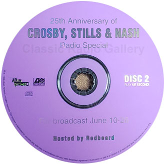 Crosby Stills and Nash radio show CD