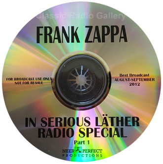 Radio Special In Serious Lather with Frank Zappa radio show CD