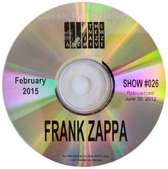 New Jazz Archives with Frank Zappa radio show CD
