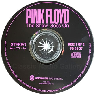 Pink Floyd radio show CD