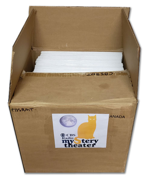 photo of box of CBS Radio Mystery Theater  radio records
