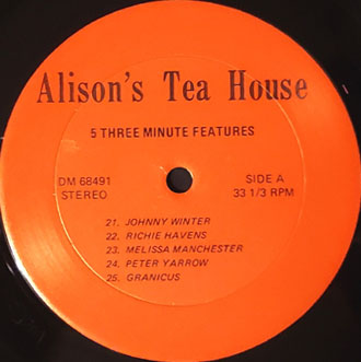 Alison's Tea House radio show record label