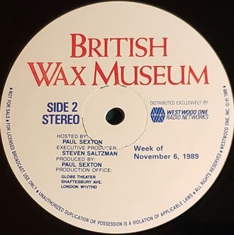 British Wax Museum radio show record label