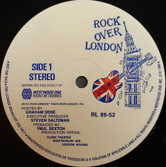 Rock Over London radio show record label